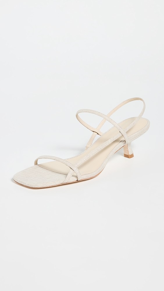 Reformed tranquil linen sandals