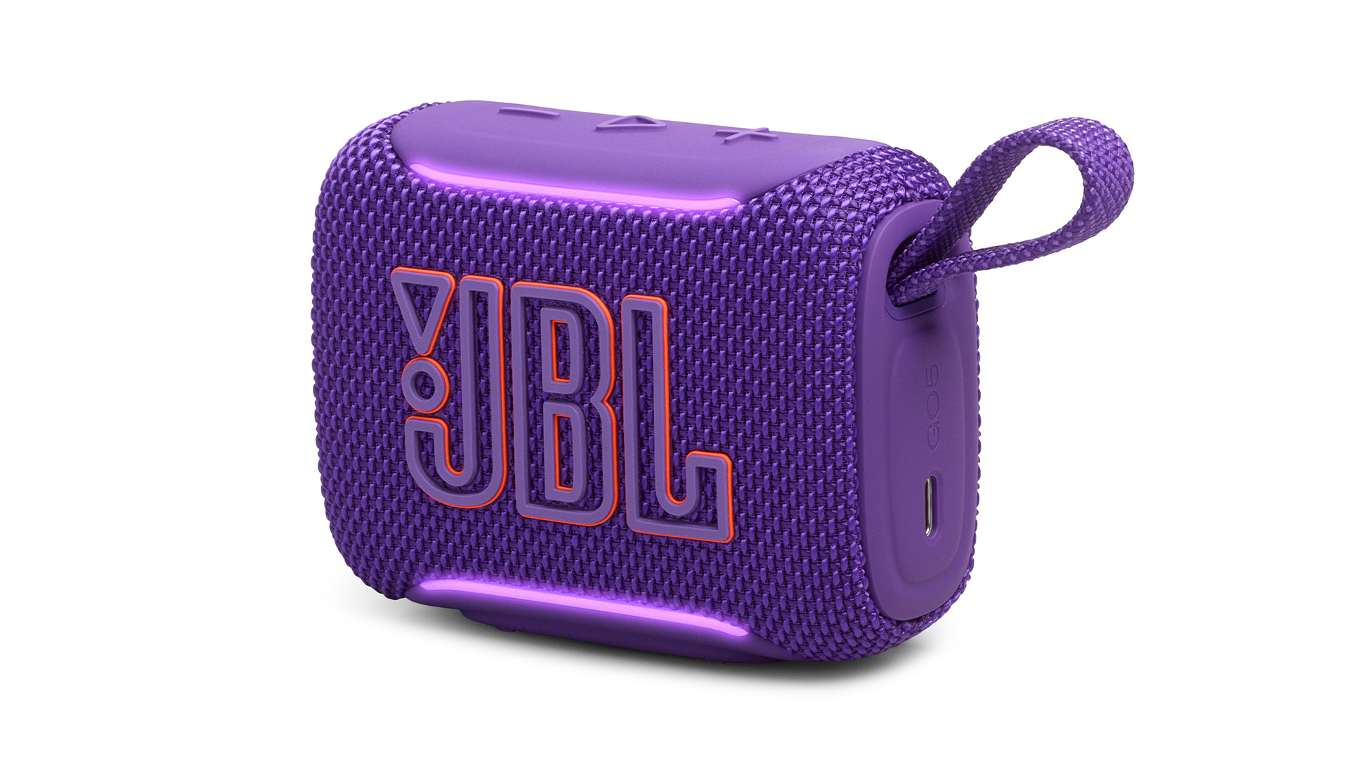 JBL Go 5 speaker in purple