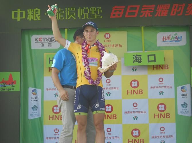 Niccolo Bonifazio of Lampre-Merida takes over as the race leader in Tour of Hainan