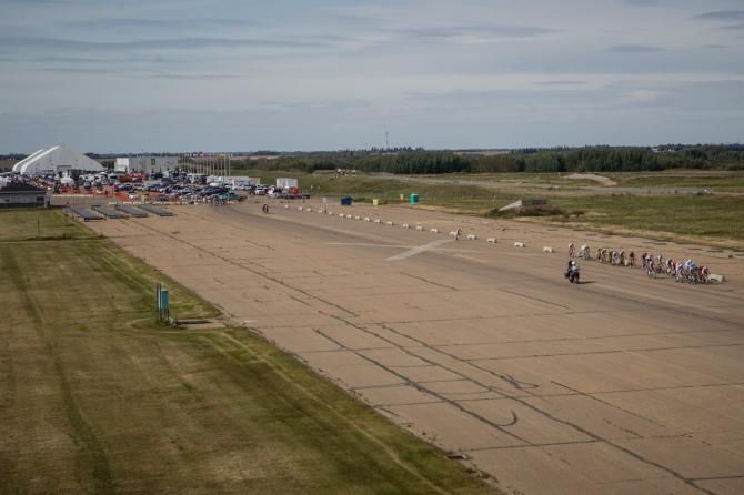 Riders hit the airstrip at Edmonton Garrison