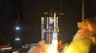 Liftoff of a Long March 3B from Xichang at 2:09 p.m. Eastern June 24, 2019.