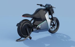 Fuell Fllow e-motorbike on stand