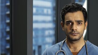 Hamza Haq as Bashir Hamed in cast photo for Transplant 