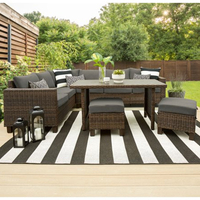Better Homes &amp; Gardens Brookbury 5-Piece Outdoor Wicker Sectional Dining Set: $897