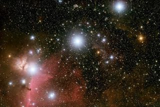 The stars Alnilam, Mintaka and Alnitak form Orion’s belt.