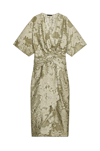 ZARA, Textured Draped Dress