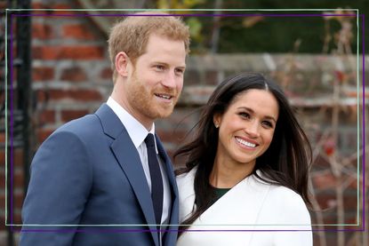  Prince Harry and actress Meghan Markle during an official photocall to announce their engagement at The Sunken Gardens at Kensington Palace on November 27, 2017 in London, England. Prince Harry and Meghan Markle have been a couple officially since November 2016 and are due to marry in Spring 2018.