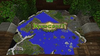 Minecraft servers - the map display on the Wynncraft server