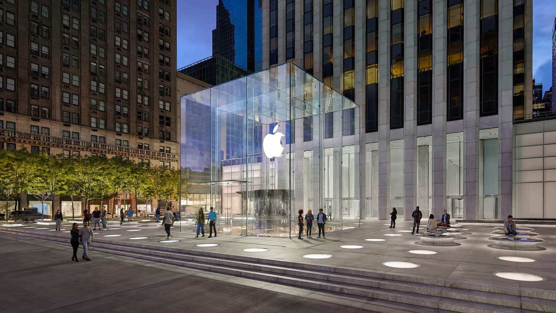 The Apple Store in Manhattan, New York.