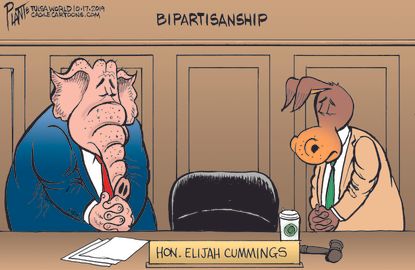 Political Cartoon U.S. RIP Cummings
