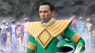 Jason David Frank's Tommy dressed as the Green Ranger in Power Rangers Super Megaforce