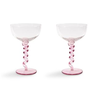 &KLEVERING SPIRAL COUPE GLASS SET OF 2