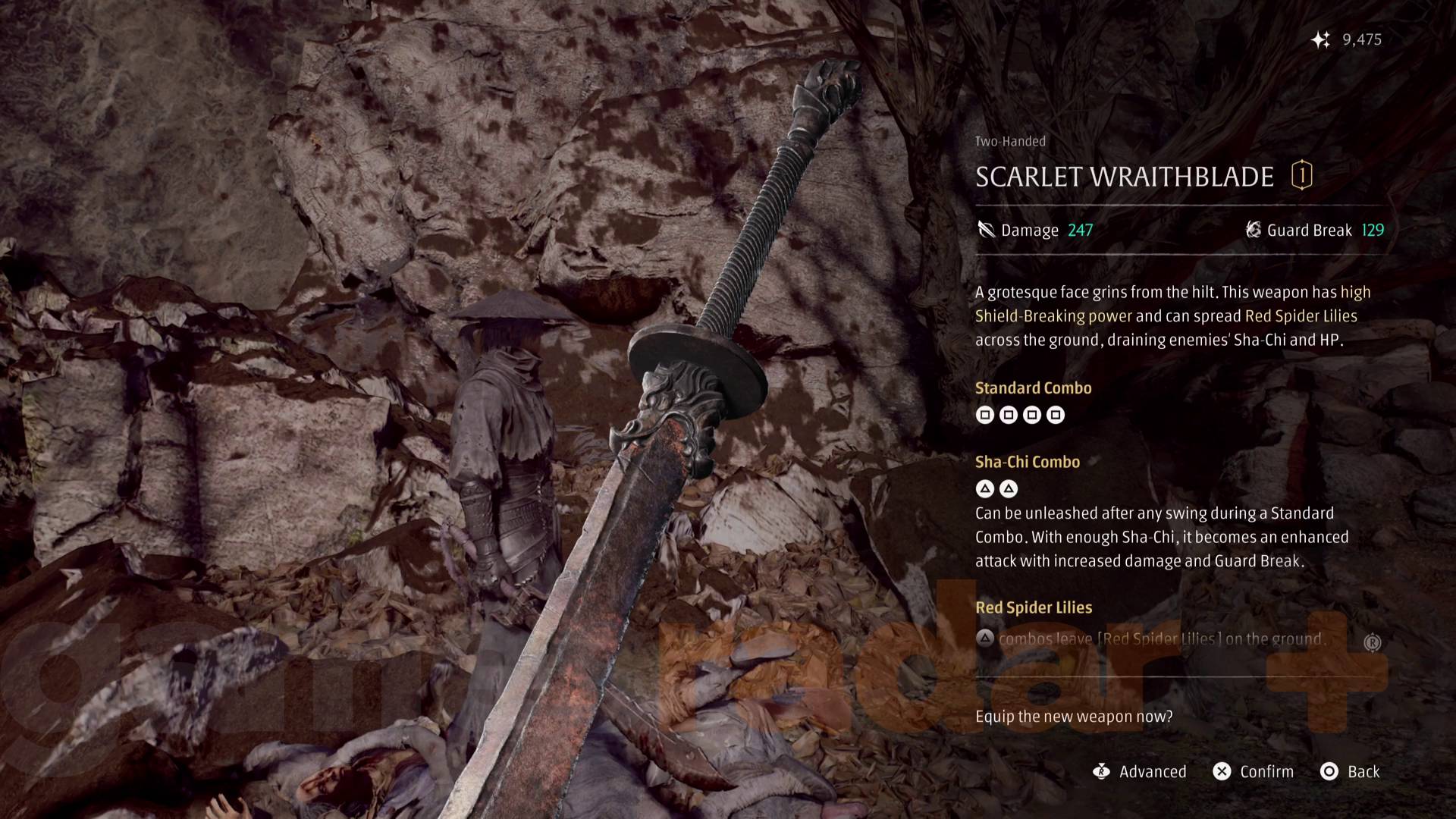 Phantom Blade Zero Hua's Scarlet Wraithblade sword