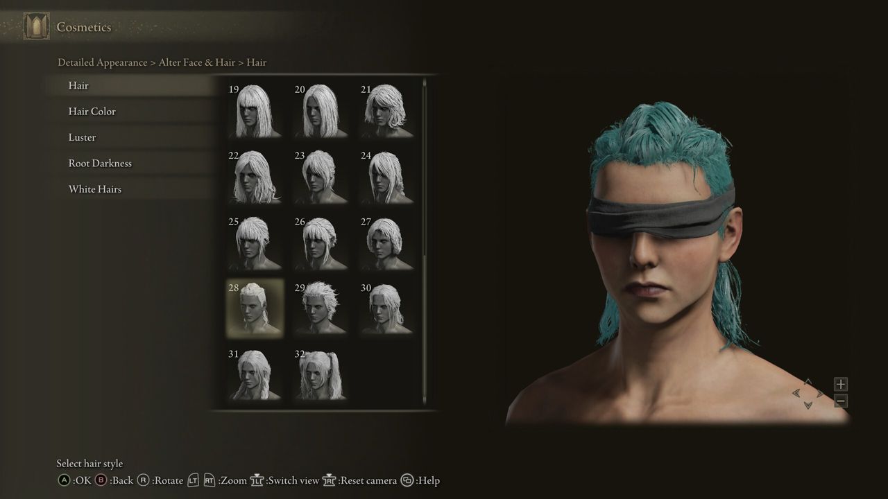 Elden Ring new hairstyle one