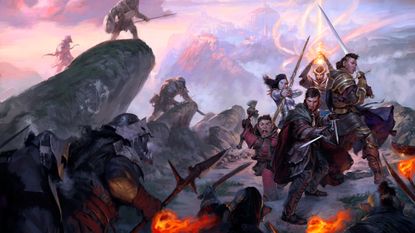 An adventuring party in Dungeons and Dragons