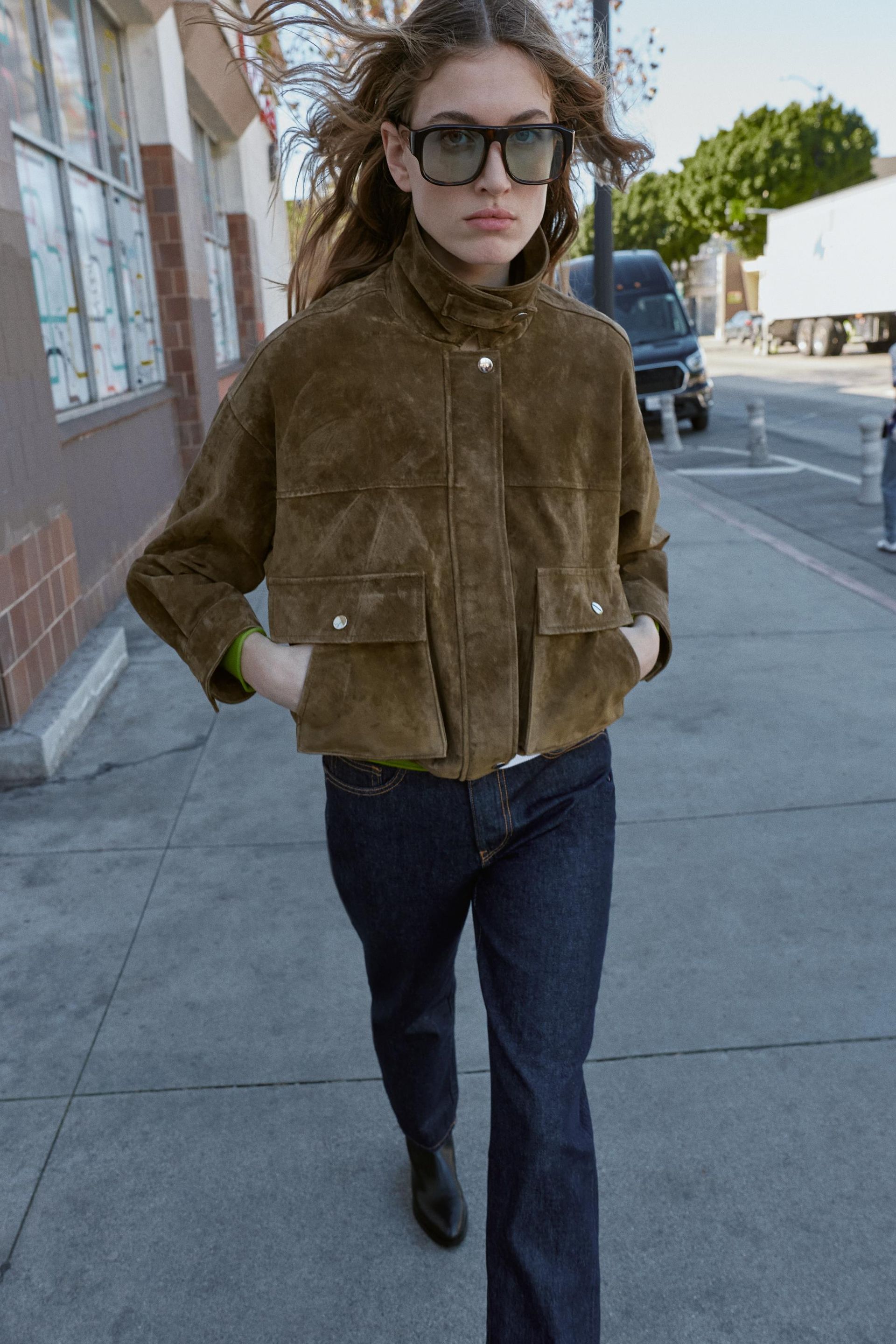 100% Leather Bomber Jacket