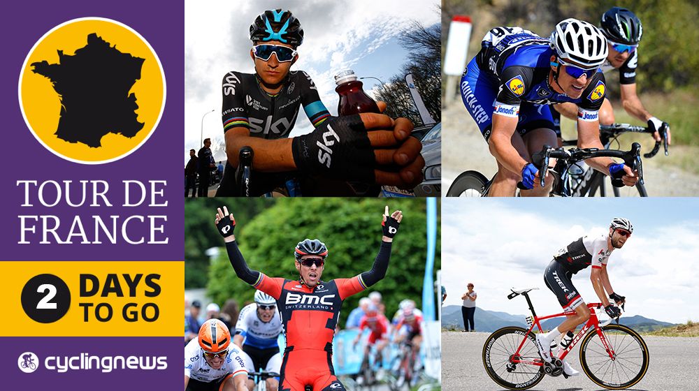 The alternative nine-man team for the Tour de France