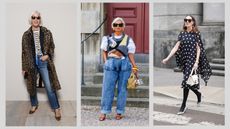 3 women over the age of 55 wearing the latest fashion trends