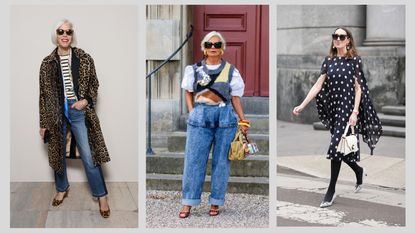 3 women over the age of 55 wearing the latest fashion trends