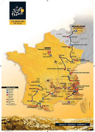 Tour de France 2017 route