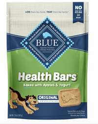 Blue Buffalo Health Bars Apple &amp; Yogurt Flavor Crunchy Biscuit Treats for Dogs 
Was $8.74, now $4.98 at Walmart