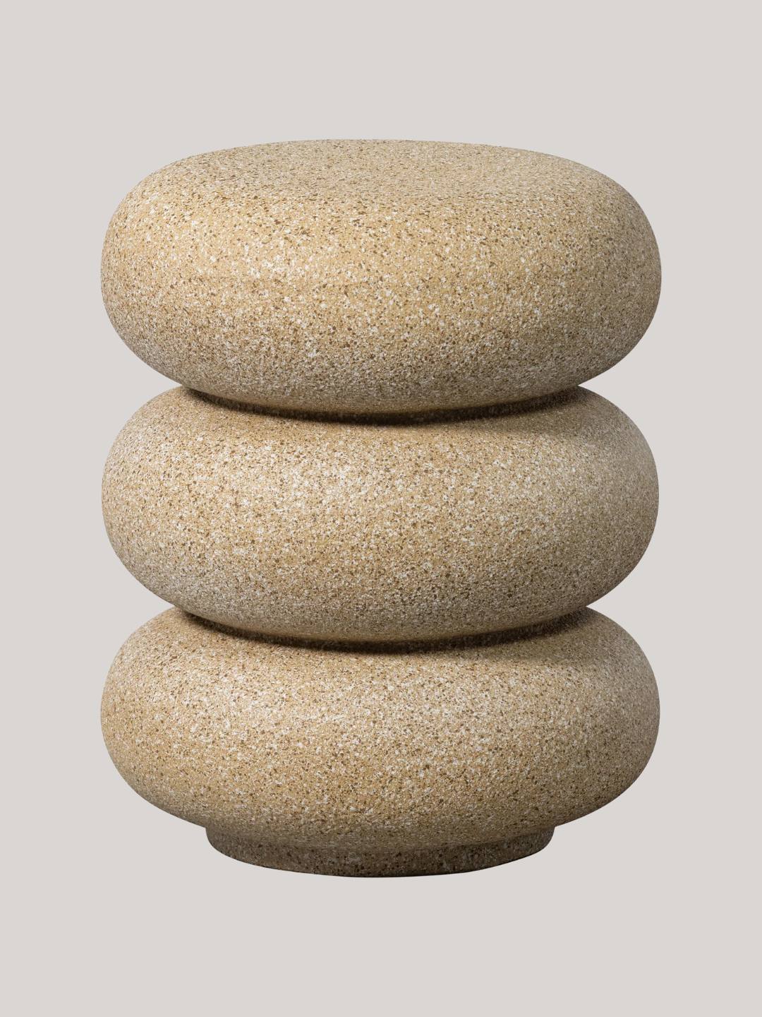 A stacked outdoor round side table from WOOOD