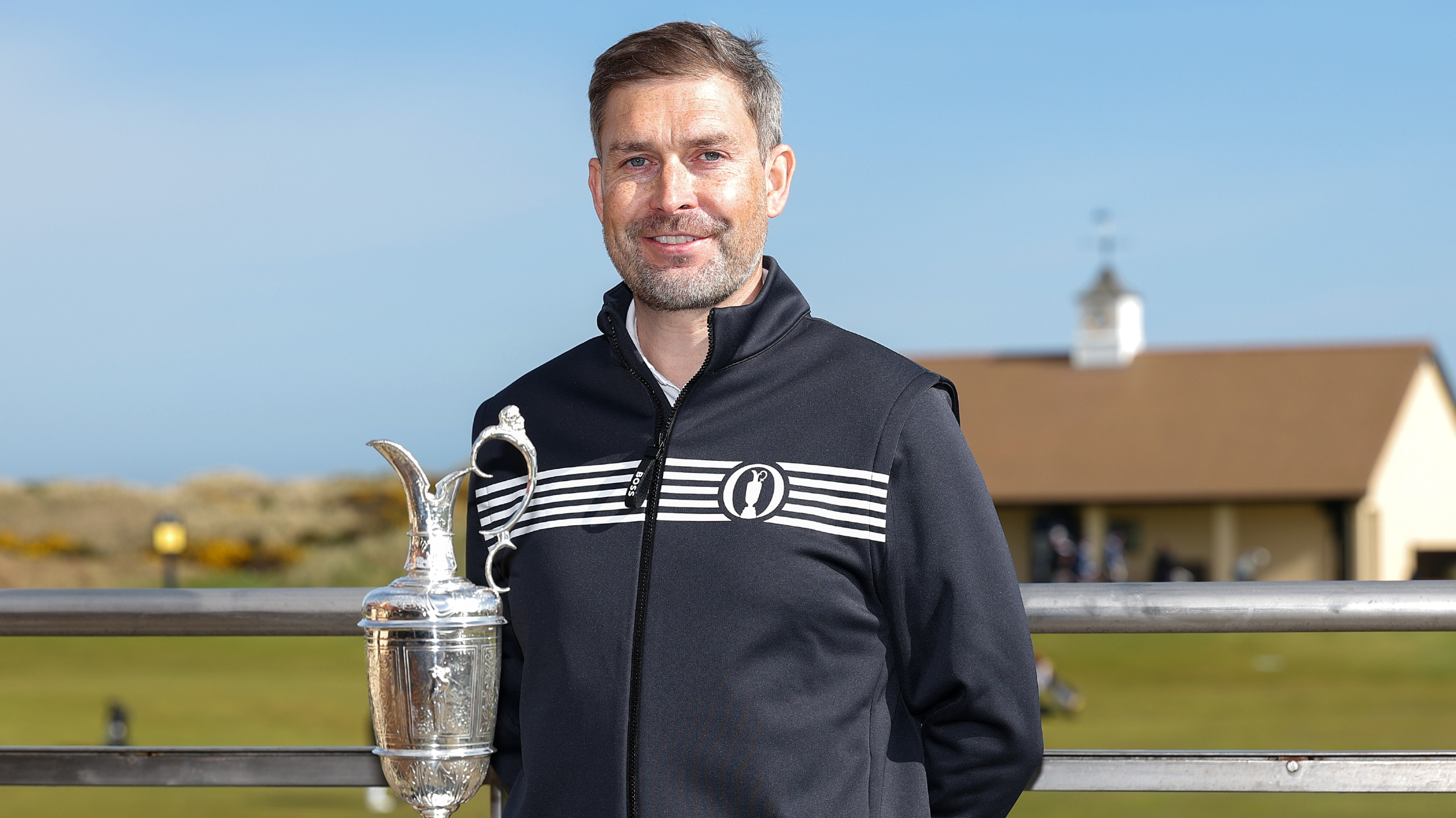 Mark Darbon with the Claret Jug