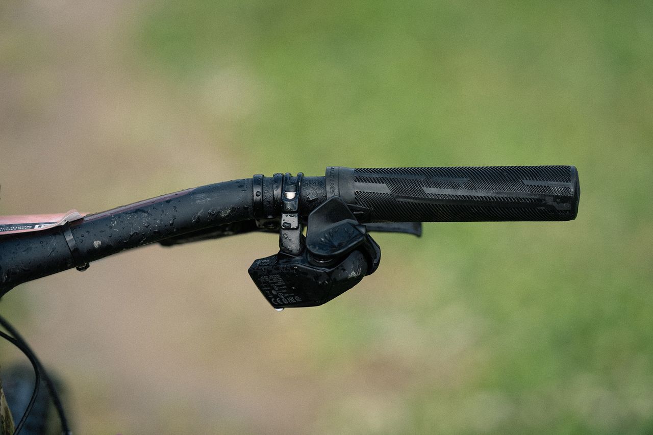 Kate does not use the new AXS shifter upgrade, with her smaller thumb ergonomically suited to the original spec
