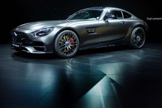 Mercedes-AMG GT C Edition 50 is unveiled during the 2017 North American International Auto Show in Detroit, Michigan, January 9, 2017. / AFP / JIM WATSON(Photo credit should read JIM WATSON/A