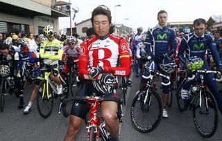 Tirreno-Adriatico remembers the victims of the Japanese earthquake
