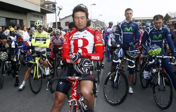 Fumiyuki Beppu during the minutes silence