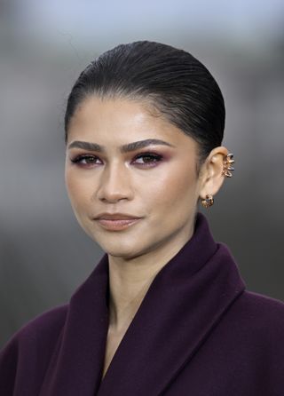 Up-close photo of Zendaya at Dune: Part Two photo call in London