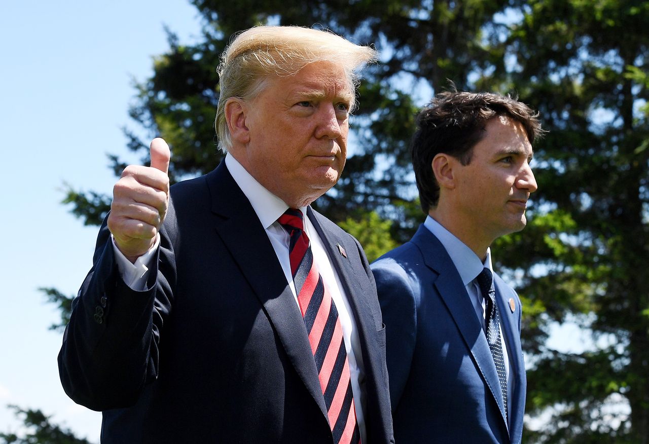 President Trump and Canadian Prime Minister Justin Trudeau