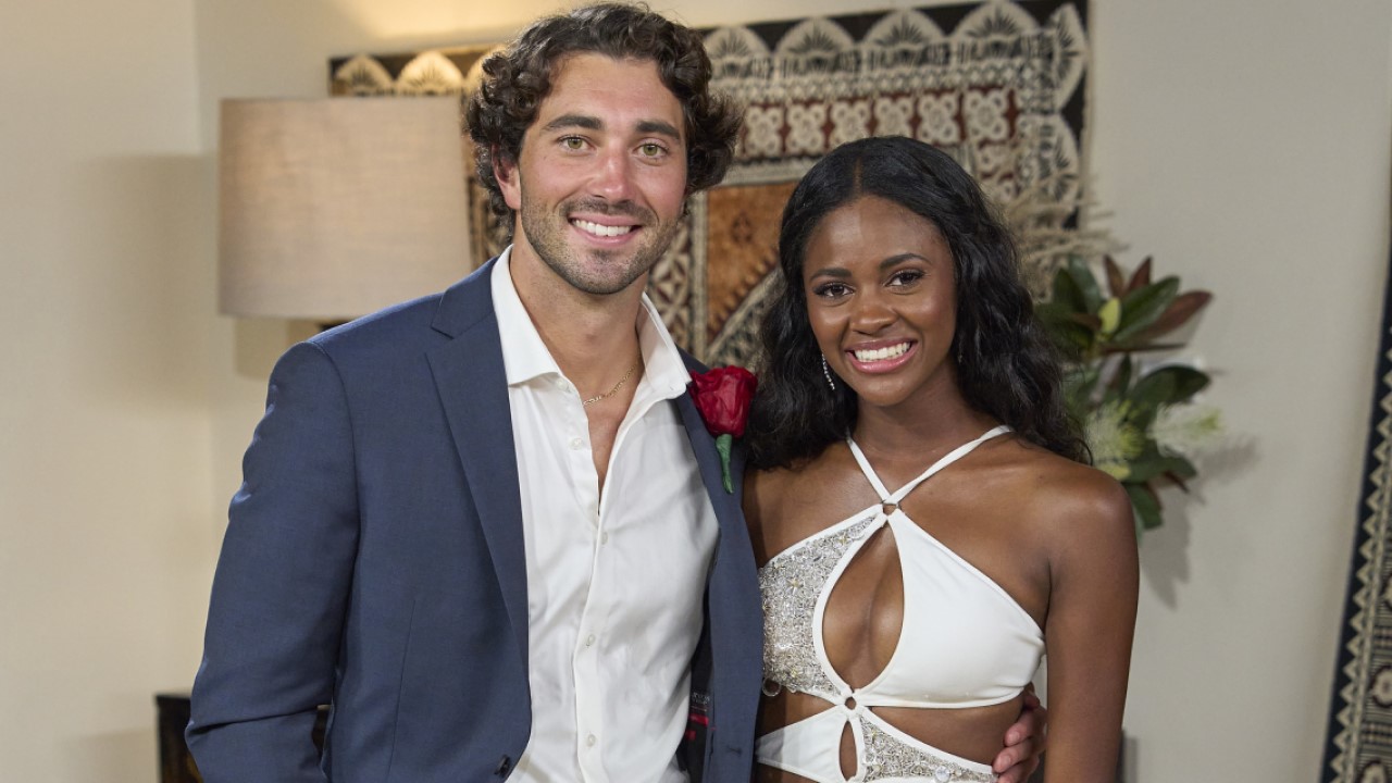 Joey Graziadei and Charity Lawson on The Bachelorette.