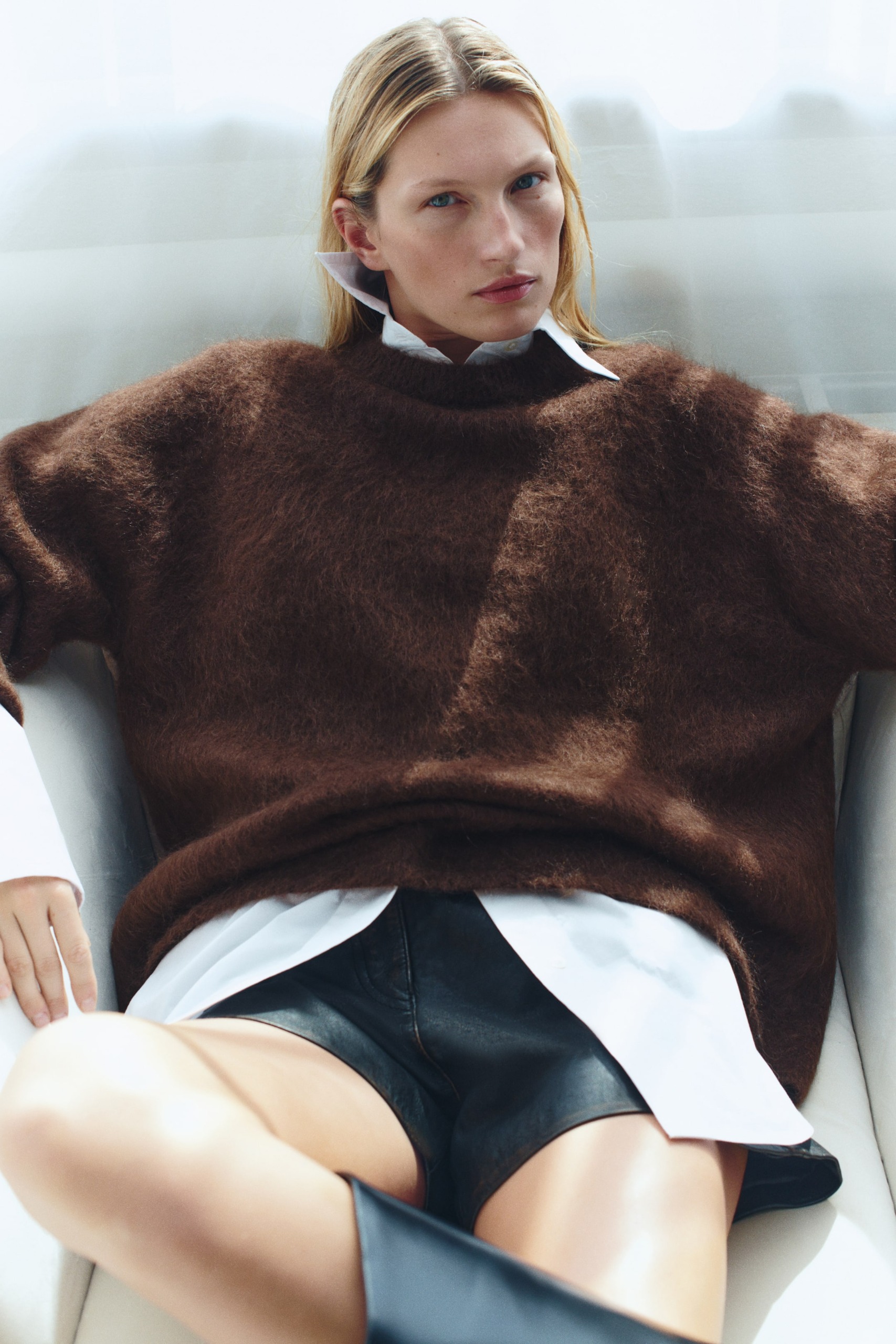 Oversized Mohair-Blend Jumper