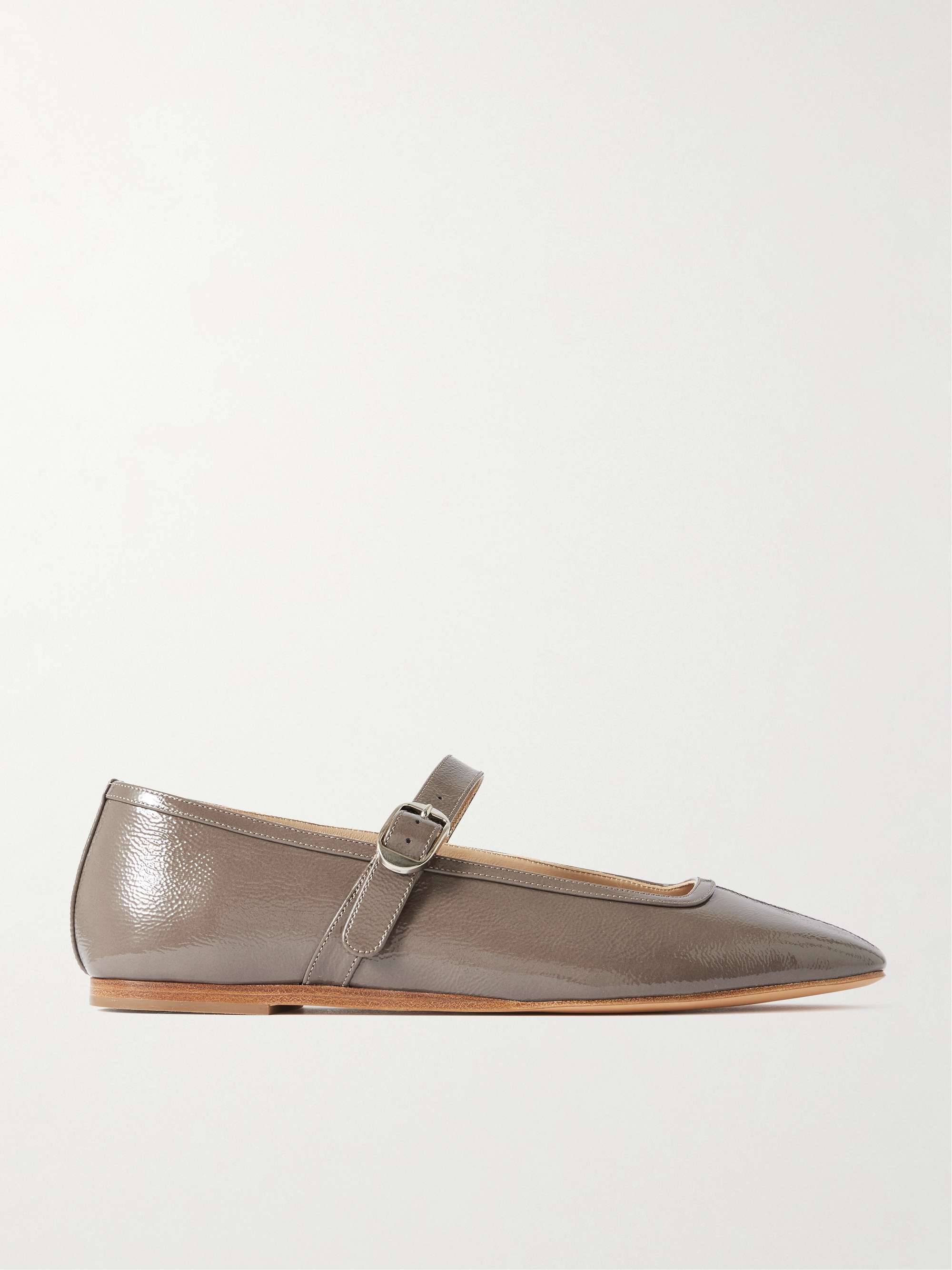 Patent-Leather Mary Jane Ballet Flats