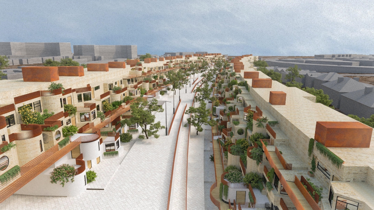 aerial render from shaina yang's architecture thesis on disability and architecture