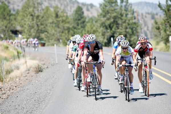 The break launches off the front and starts to get a gap on the field.