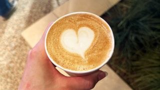 a photo of a coffee made on the nunc. ai espresso machine