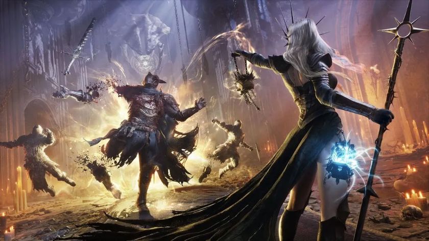 Lords of the Fallen 2 crusader uses holy magic on undead