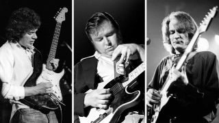 Mike Bloomfield, Danny Gatton and Sonny Landreth onstage