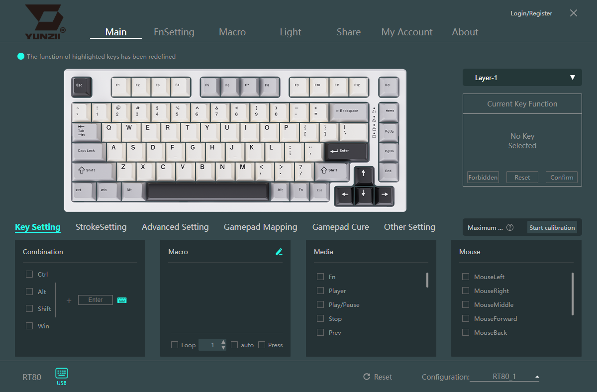 Yunzii RT80