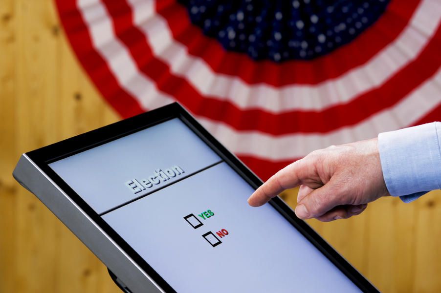 This is what it looks like when a voting machine changes your vote