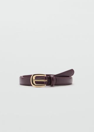 Buckle Skinny Belt - Women | Mango United Kingdom