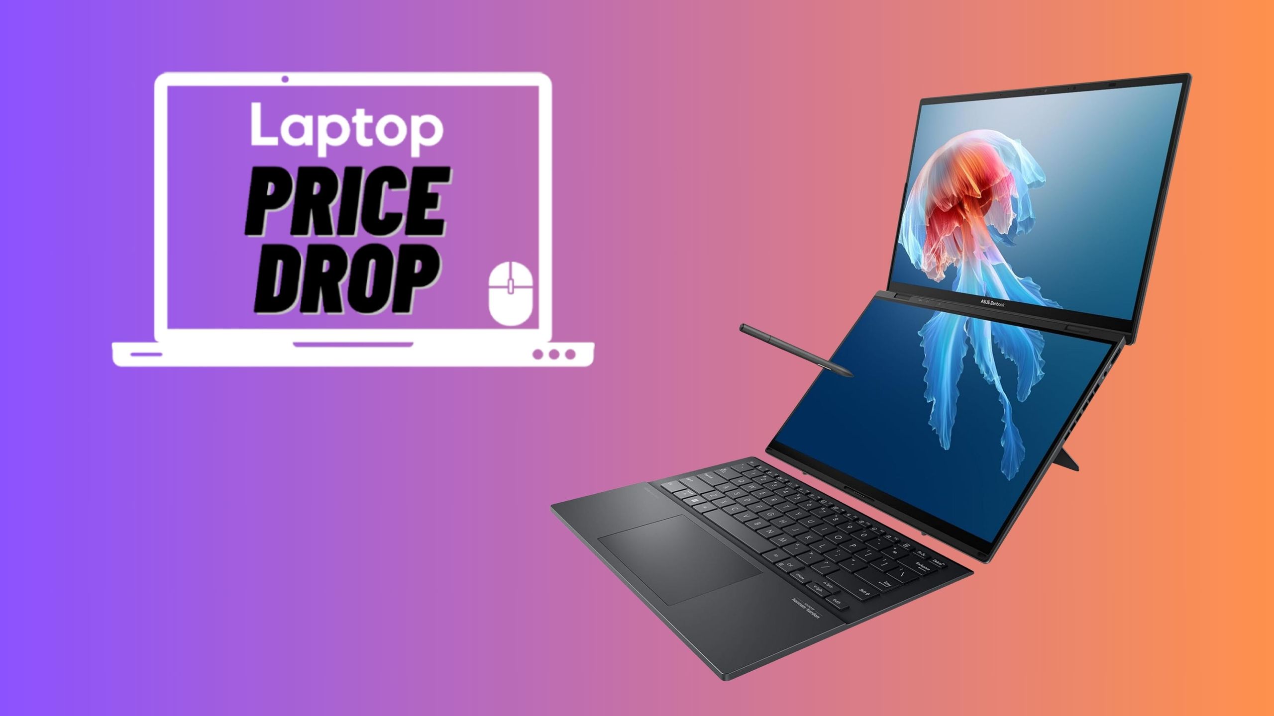 (タイムセール)asus ZenBook Duo Save $200 on the dual-screen Asus ZenBook Duo — it's a