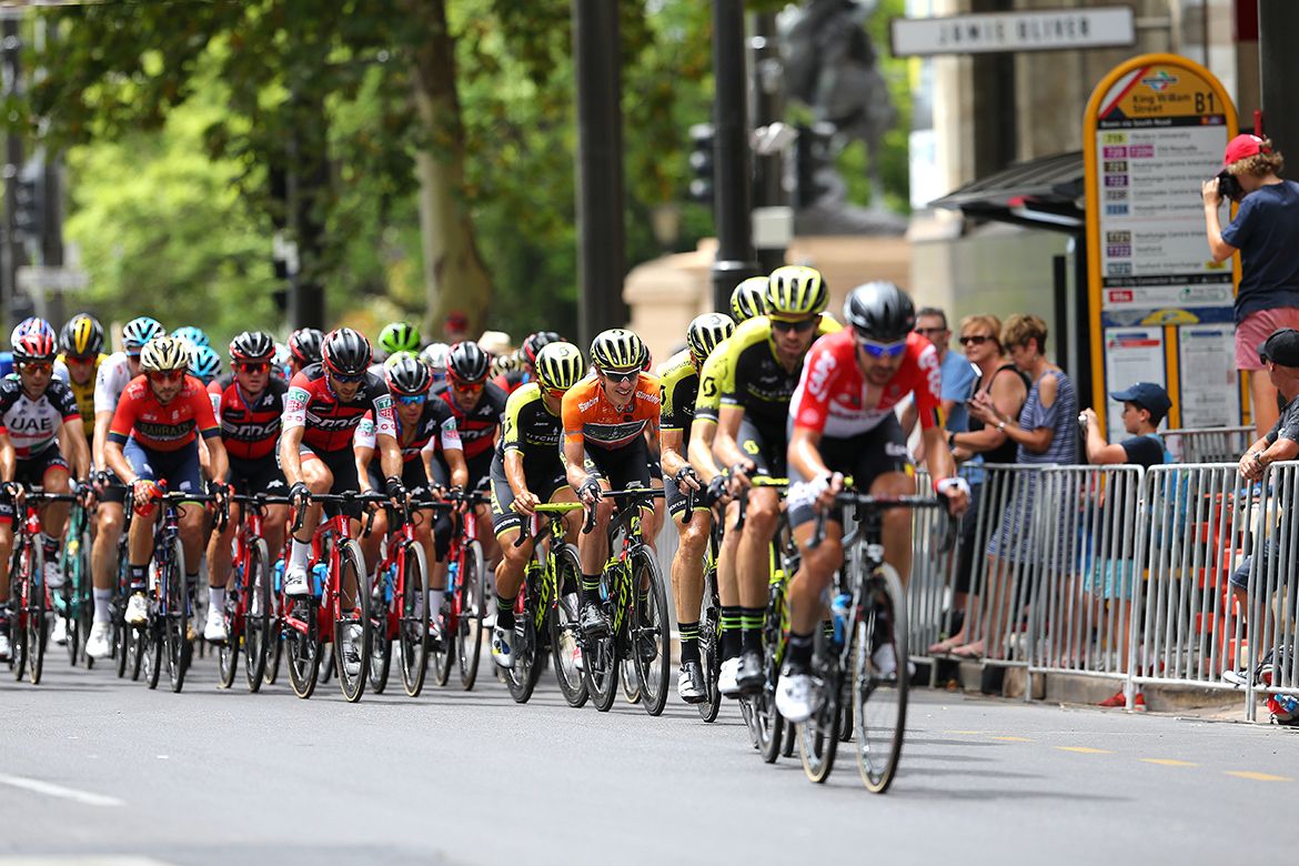 Daryl Impey (Mitchelton-Scott) sitting safely in the bunch