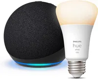 Echo Dot (5th Gen) and Philips Hue white bulb:  $65.97 now $24.99 at Amazon
