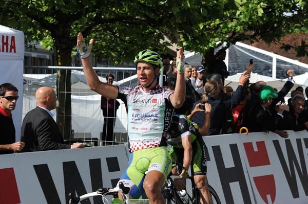Peter Sagan (Liquigas-Cannondale) wins stage 3 of the Tour de Suisse