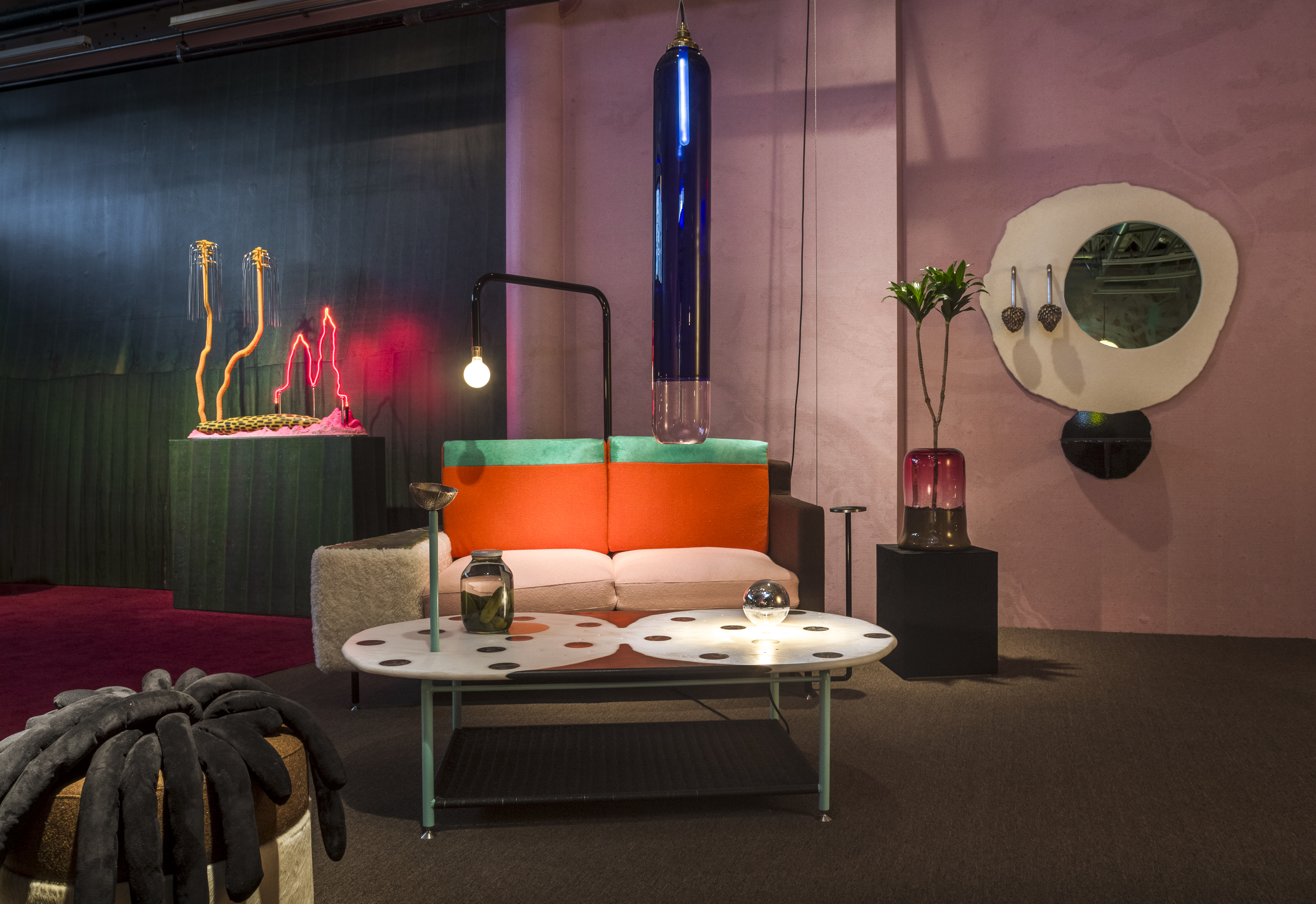Installation view of ‘Fruitful Habits’ by Jonathan Trayte at Friedman Benda New York