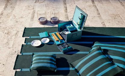 Picnic basket by Giorgetti and Pineider